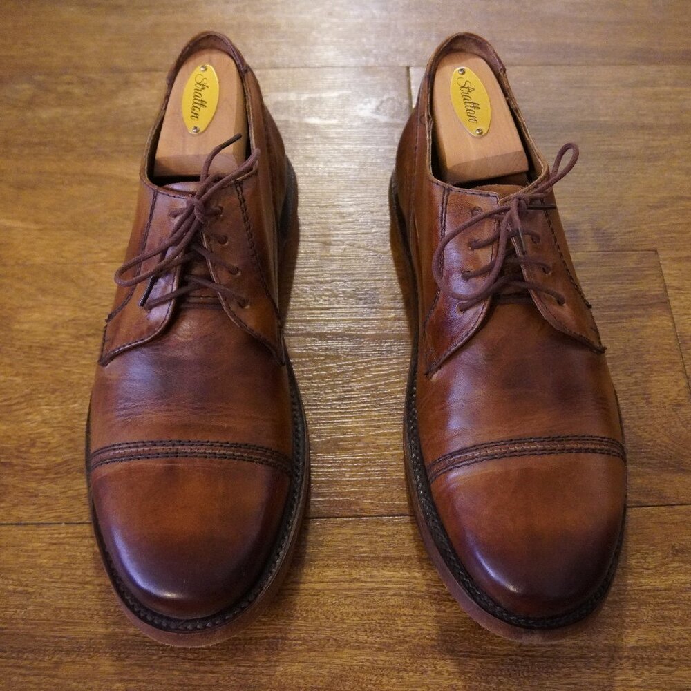Sutro Footwear Ralston Oxford Brown Leather Dress Shoes Formal Business Casual